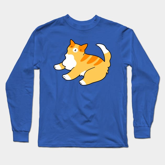 Fluffy Paws Tabby Long Sleeve T-Shirt by saradaboru